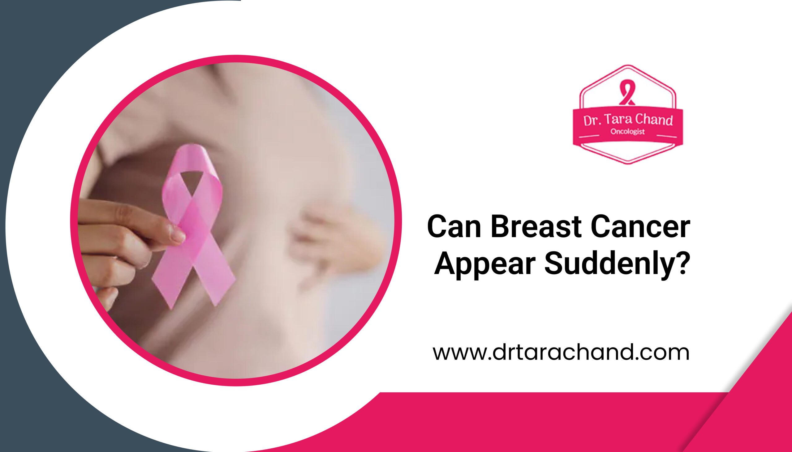 Can breast cancer appear suddenly?